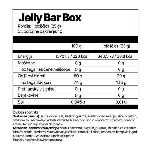 2:1 Jelly Bar Box