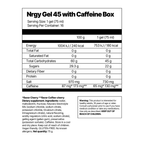 Nrgy Gel 45 with Caffeine Box (130 mg)